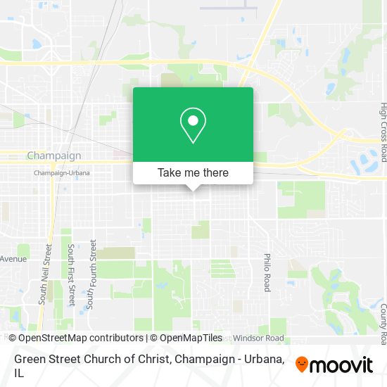 Green Street Church of Christ map