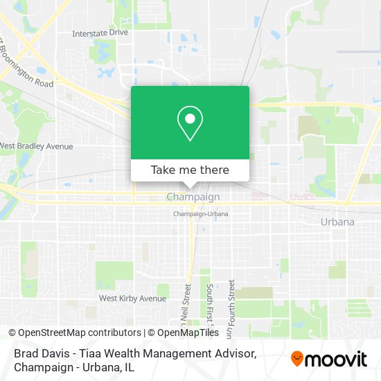 Mapa de Brad Davis - Tiaa Wealth Management Advisor