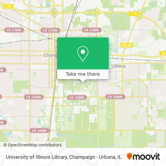 University of Illinois Library map