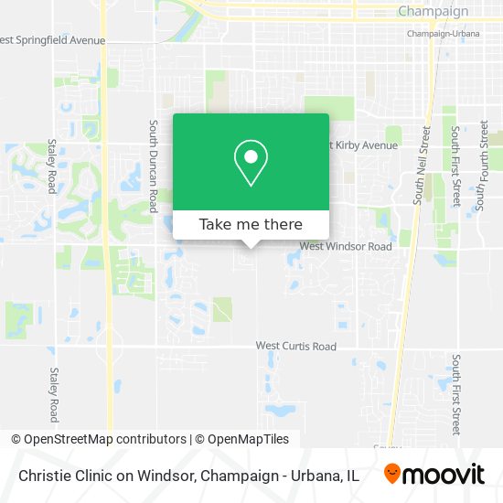 Christie Clinic on Windsor map