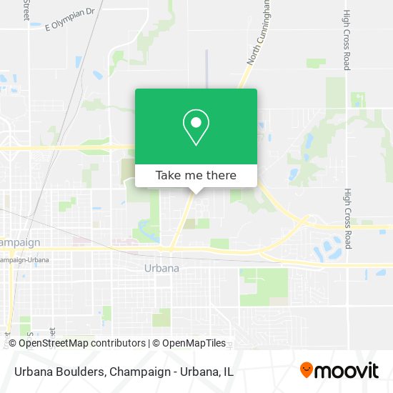 Urbana Boulders map