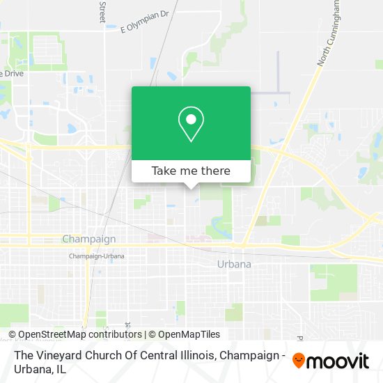 The Vineyard Church Of Central Illinois map