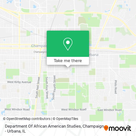 Department Of African American Studies map