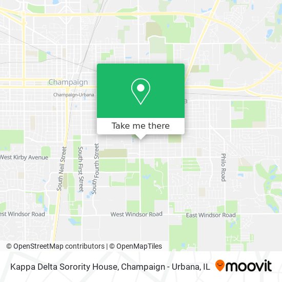 Kappa Delta Sorority House map