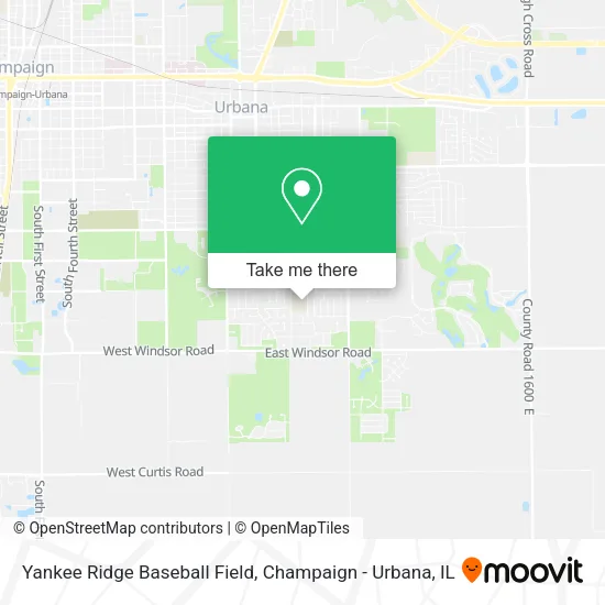 Mapa de Yankee Ridge Baseball Field