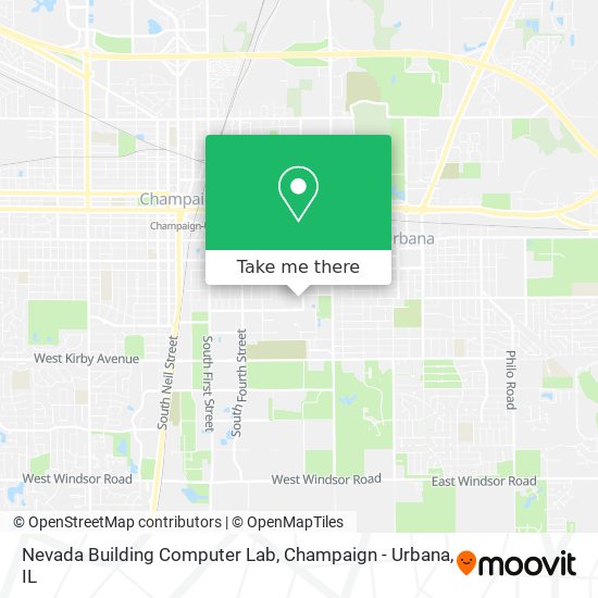 Nevada Building Computer Lab map