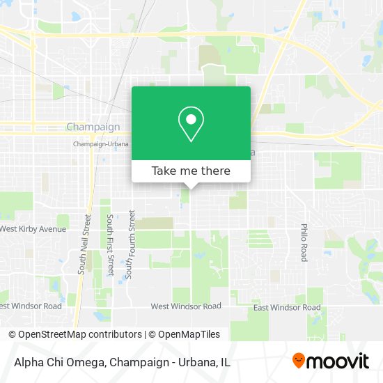 Mapa de Alpha Chi Omega
