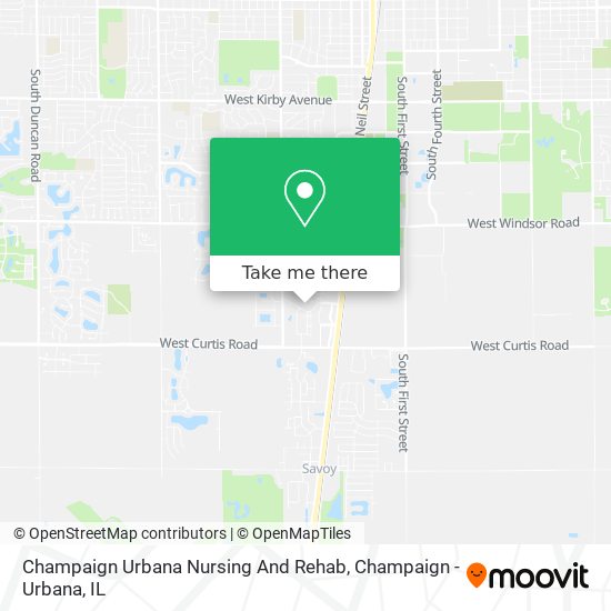 Mapa de Champaign Urbana Nursing And Rehab