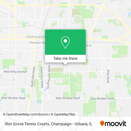 Illini Grove Tennis Courts map