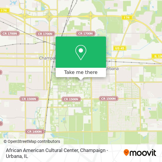 African American Cultural Center map