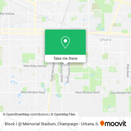 Mapa de Block I @ Memorial Stadium