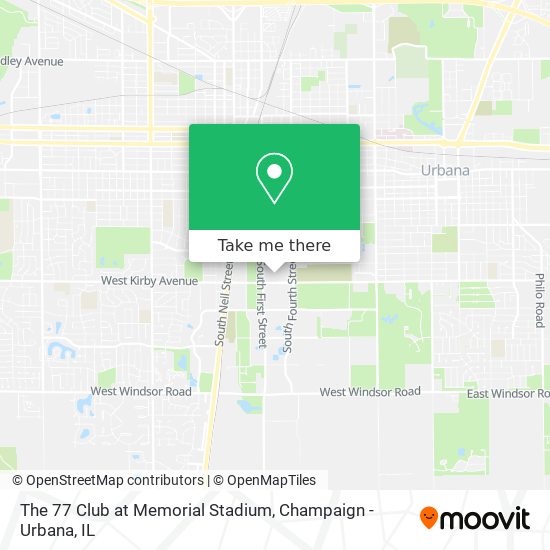 Mapa de The 77 Club at Memorial Stadium