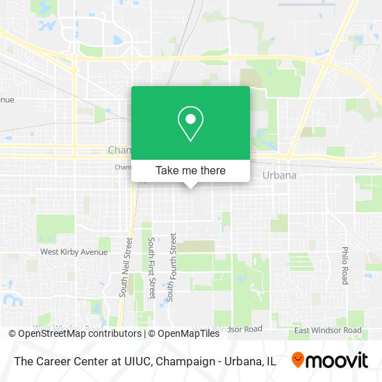 Mapa de The Career Center at UIUC