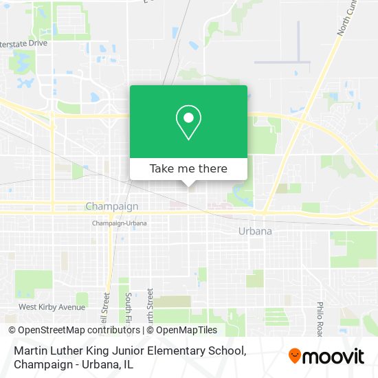 Martin Luther King Junior Elementary School map