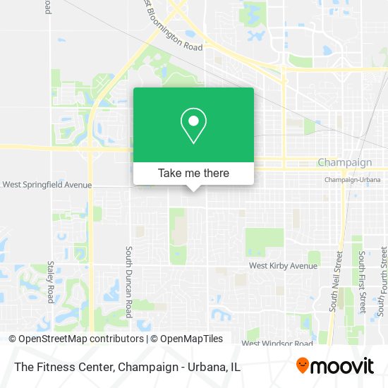 The Fitness Center map