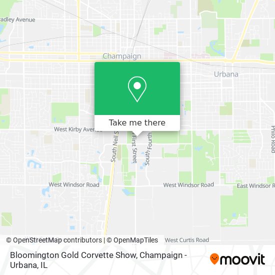 Bloomington Gold Corvette Show map