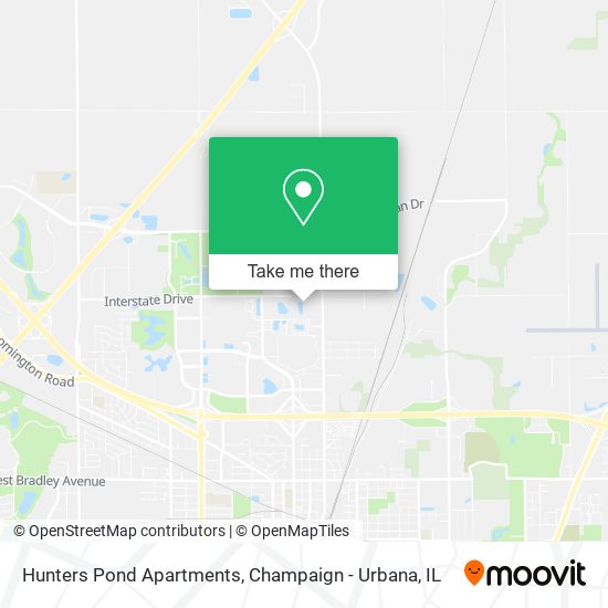 Hunters Pond Apartments map
