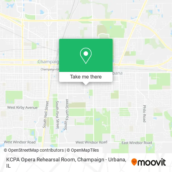 KCPA Opera Rehearsal Room map