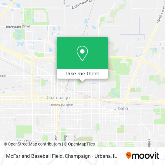 Mapa de McFarland Baseball Field
