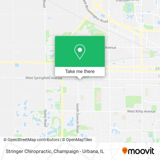 Stringer Chiropractic map