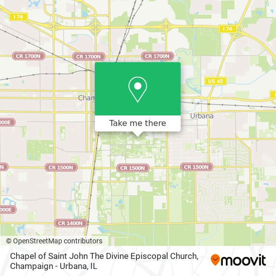 Mapa de Chapel of Saint John The Divine Episcopal Church