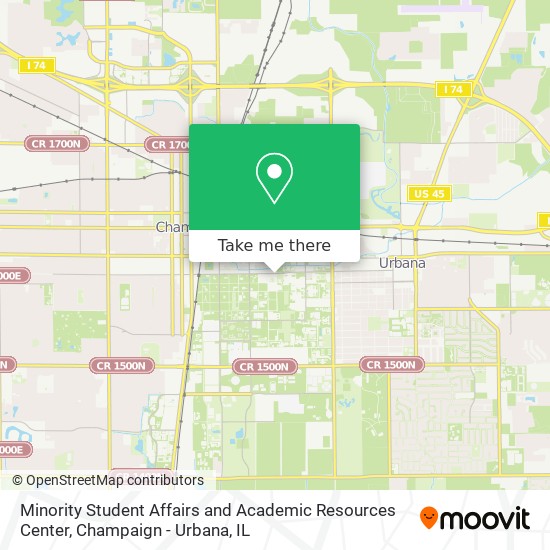 Minority Student Affairs and Academic Resources Center map