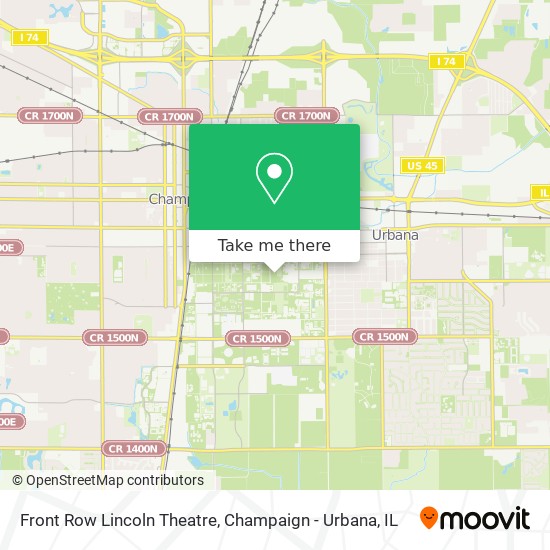 Front Row Lincoln Theatre map