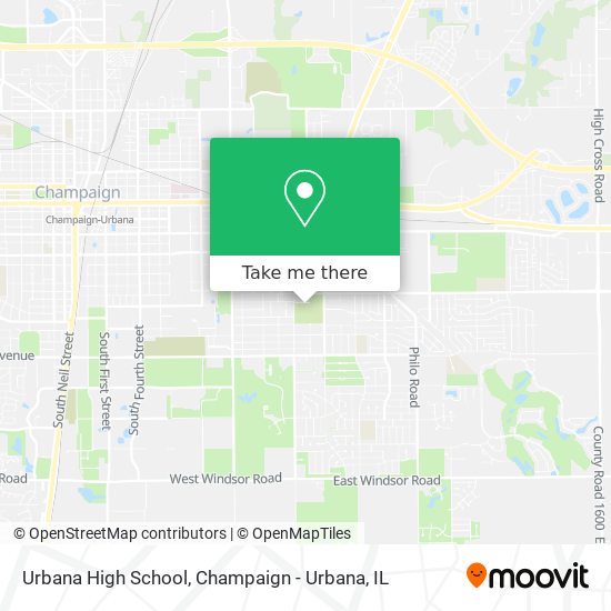 Urbana High School map