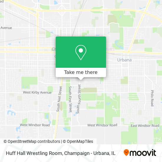 Huff Hall Wrestling Room map