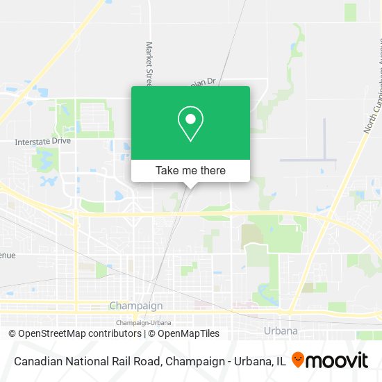 Canadian National Rail Road map