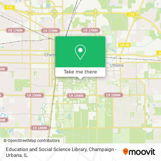 Mapa de Education and Social Science Library