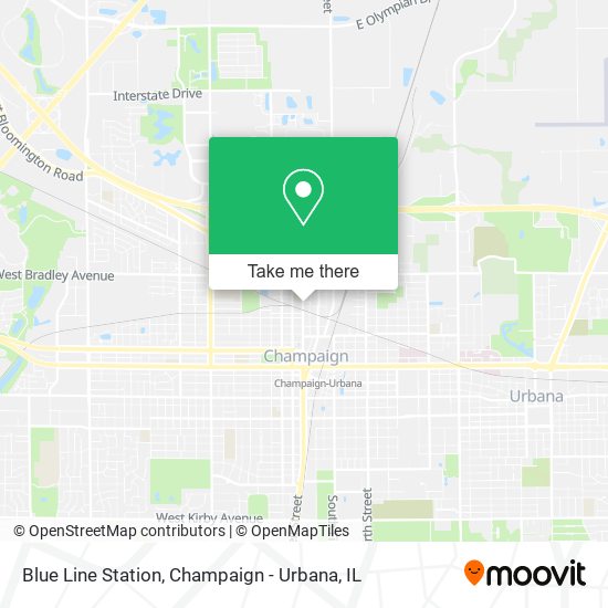 Blue Line Station map