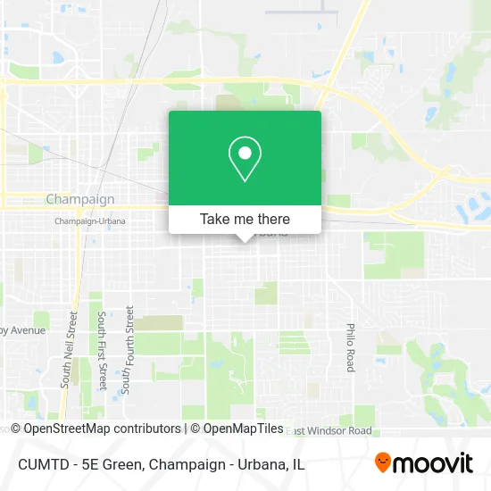 CUMTD - 5E Green map