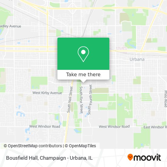 Bousfield Hall map