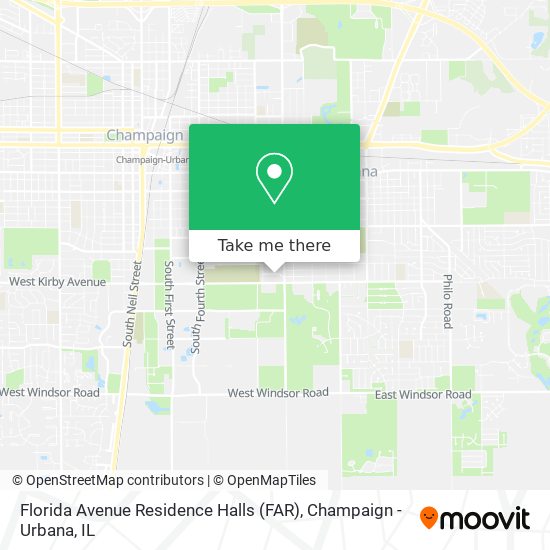 Mapa de Florida Avenue Residence Halls (FAR)