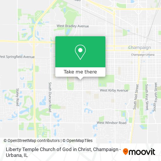 Liberty Temple Church of God in Christ map