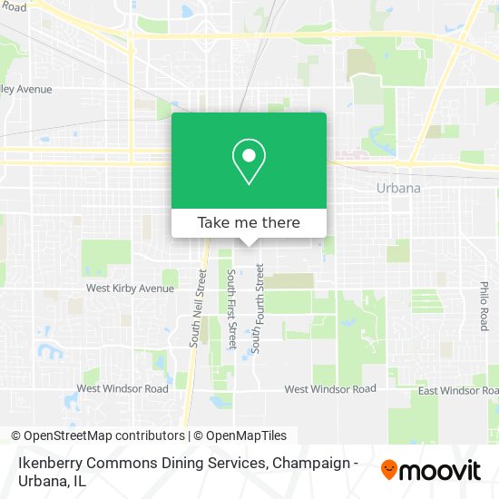 Ikenberry Commons Dining Services map