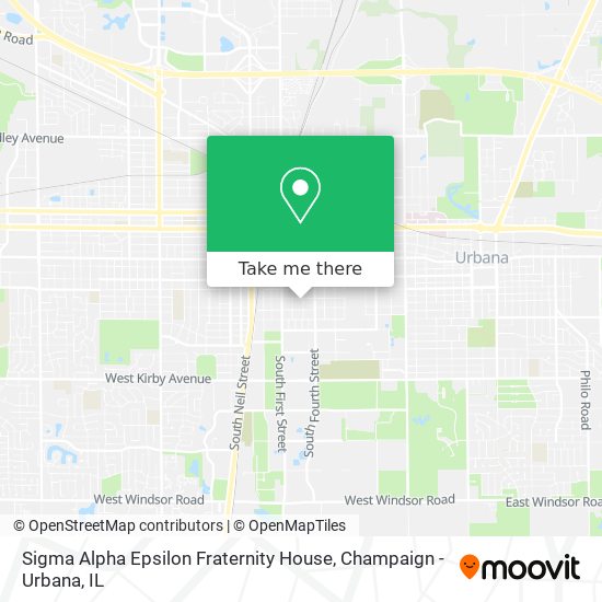 Sigma Alpha Epsilon Fraternity House map