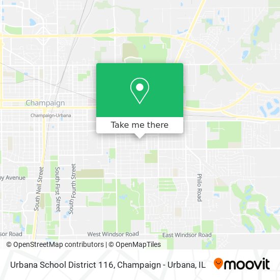Urbana School District 116 map