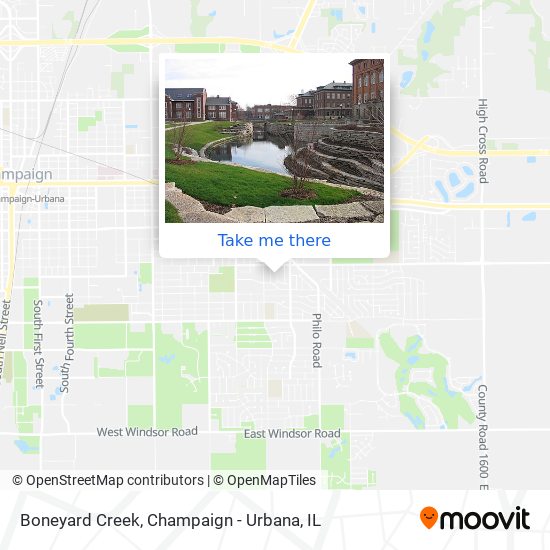 Boneyard Creek map