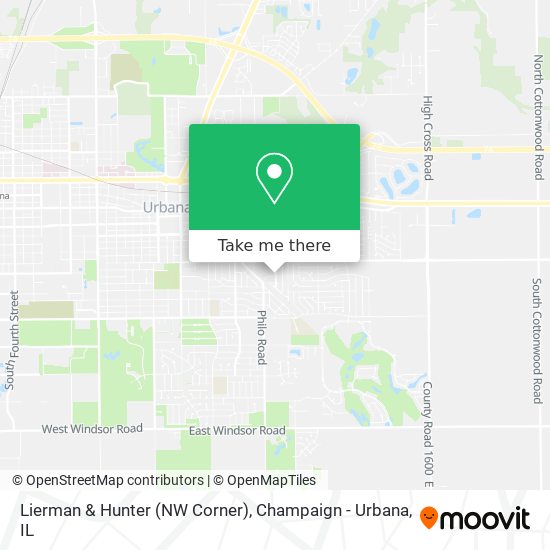 Mapa de Lierman & Hunter (NW Corner)