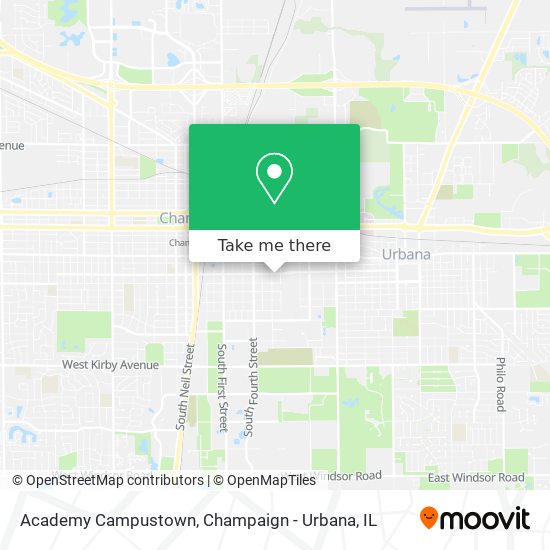 Academy Campustown map