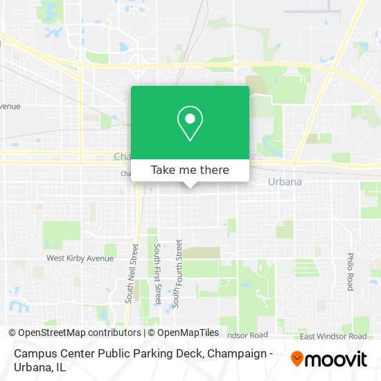 Campus Center Public Parking Deck map