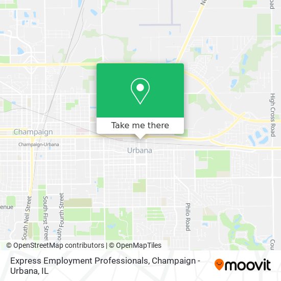 Express Employment Professionals map