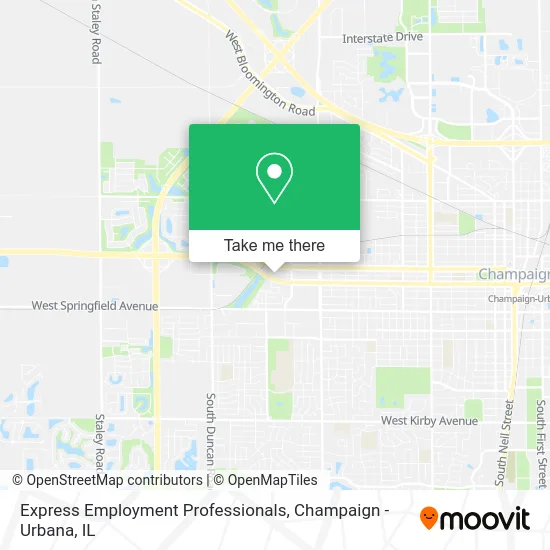 Express Employment Professionals map
