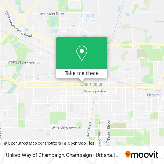 United Way of Champaign map