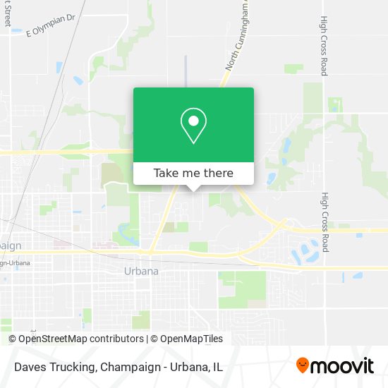 Mapa de Daves Trucking