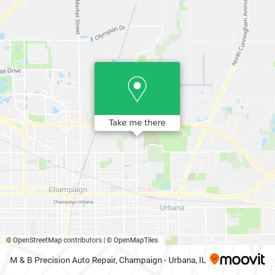 M & B Precision Auto Repair map