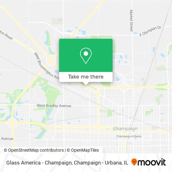 Mapa de Glass America - Champaign