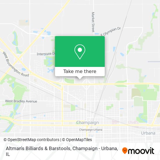 Mapa de Altman's Billiards & Barstools